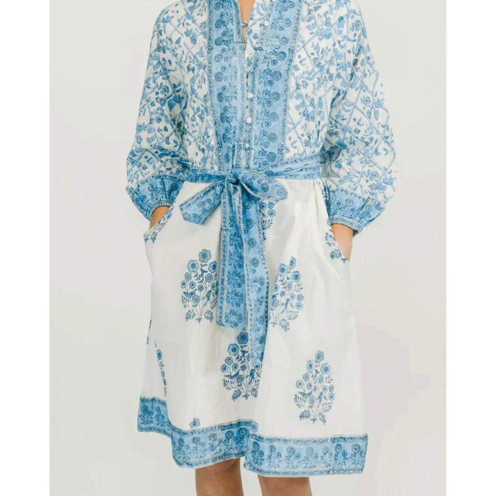 NEW VICTORIA DUNN folly mini dress in geo bloom - Picture 4 of 5